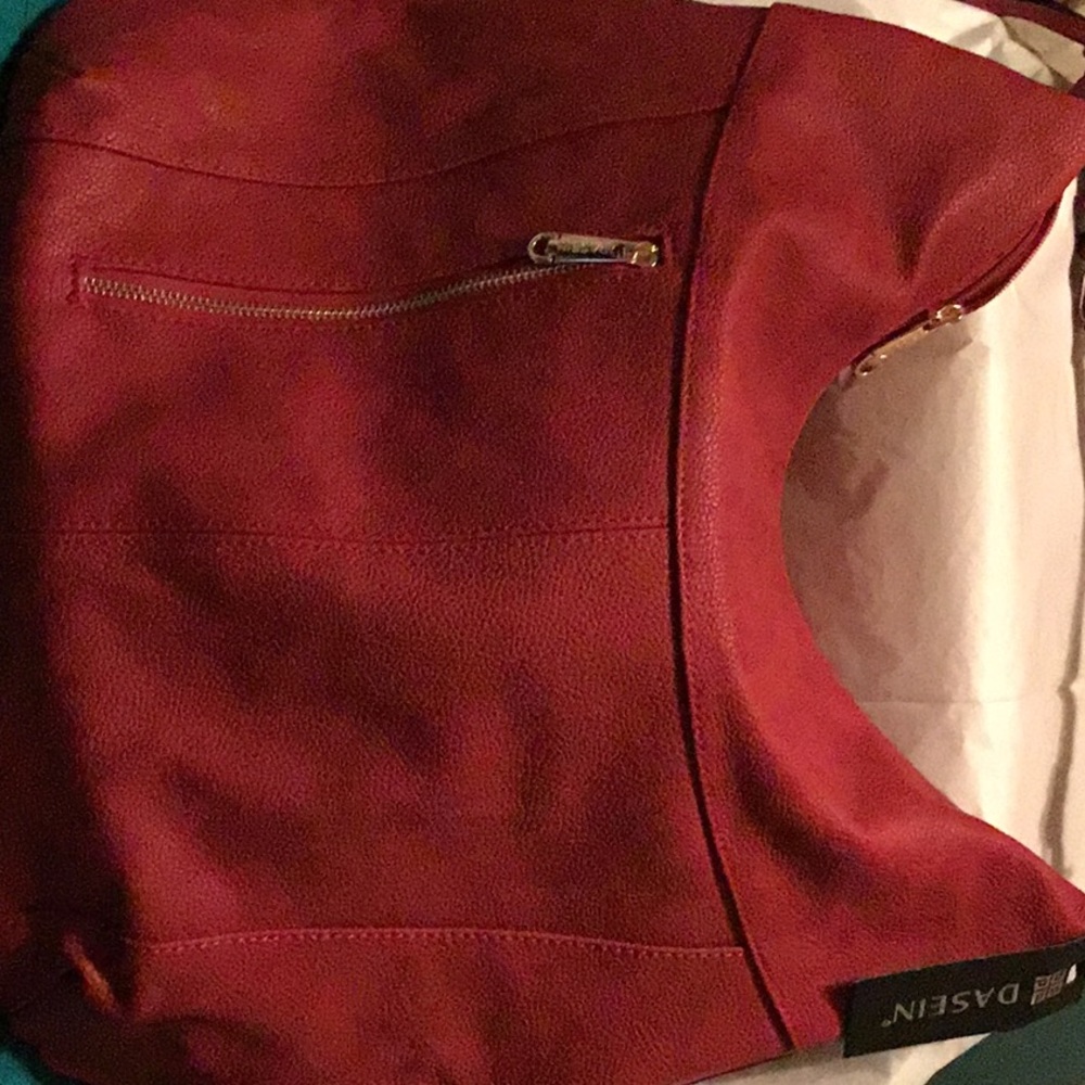 DASEIN Burgundy Hobo Bag